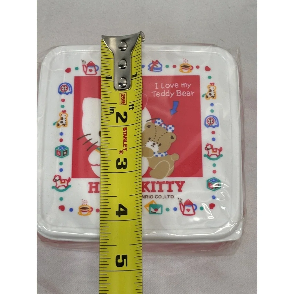 NEW! Vtg Hello Kitty Storage Container 1985 I Love My Teddy Plastic Japan Sanrio